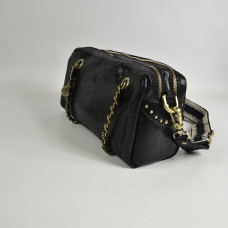 Mila Louise Nawell RX Trotter Bag Iridescent Leather Black
