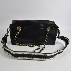 Mila Louise Nawell RX Sac Trotteur Cuir Irisé Noir dos