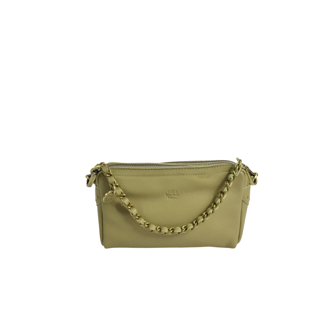 Mila Louise Mama XS C1 Small Trotter Bag Grainy Leather Oyster