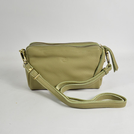Mila Louise Mama XS C1 Small Trotter Bag Grainy Leather Oyster