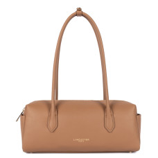 Lancaster Donna Cube Clutch Bag with Long Handles 531-128 Mocha