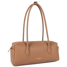 Lancaster Donna Cube Clutch Bag with Long Handles 531-128 Mocha