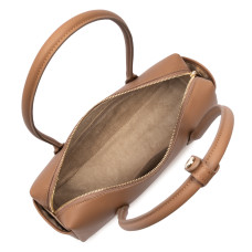 Lancaster Donna Cube Sac Baguette Aux Anses Longues 531-128 Moka ouvert