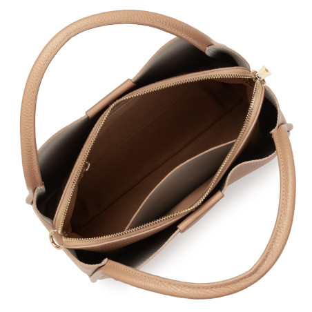 Lancaster Ida Double Shoulder Bag 470-84 Natural-In-Beige