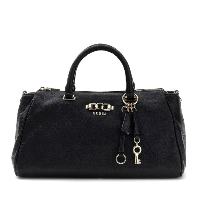 Guess Anise Bowling Handbag Black Logo
