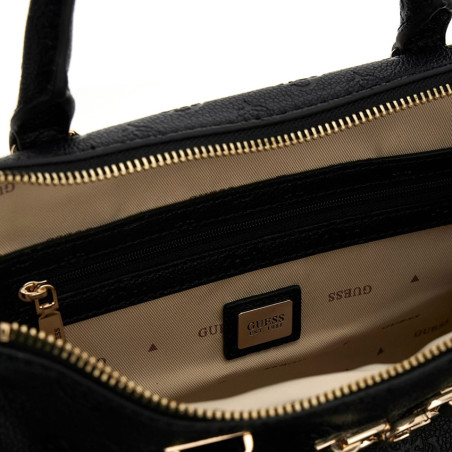 Guess Anise Bowling Handbag Black Logo
