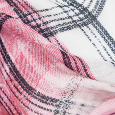 Desigual Grunge Lightweight Checkered Scarf Beige