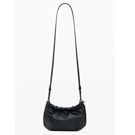 Desigual Half Logo Small Pouch Bag With Charms Black