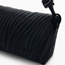 Desigual Helium Petit Sac A Main En Relief Negro motif