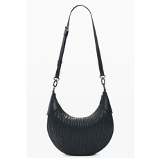 Desigual Helium Half-Moon Embossed Black Bag