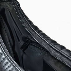 Desigual Helium Half-Moon Embossed Black Bag