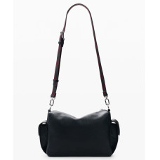 Desigual Mirenis Drawstring Bag M Embroidered With Charms Black