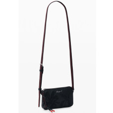 Desigual Mirenis Small Crossbody Embroidered Black Bag