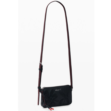 Desigual Mirenis Small Crossbody Embroidered Black Bag