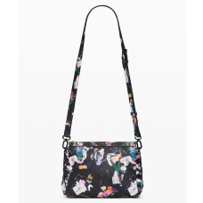 Desigual Osmio Small Crossbody Woven Floral Multicolor Black