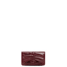 Desigual Rodio Small Shiny Coin Purse with Bow Burgundy