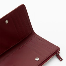 Desigual Rodio Small Shiny Coin Purse with Bow Burgundy