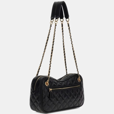 Guess Giully Padded Shoulder Bag Black
