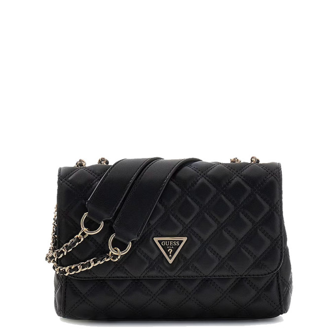 Guess Giully II Quilted Shoulder Bag Black