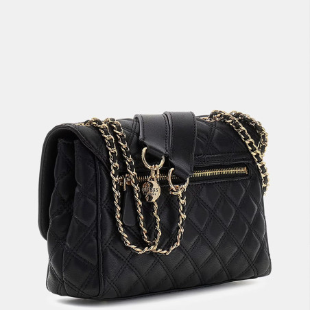 Guess Giully II Quilted Shoulder Bag Black