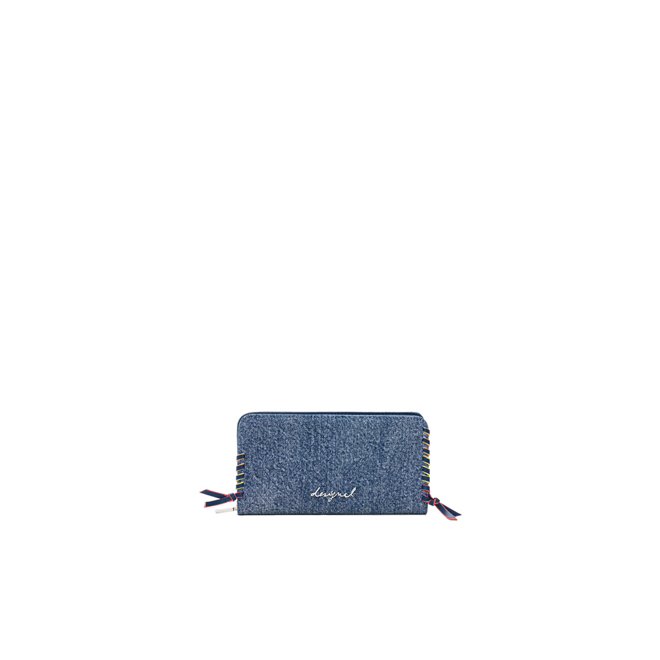 Desigual Torio Zippered Companion In Denim