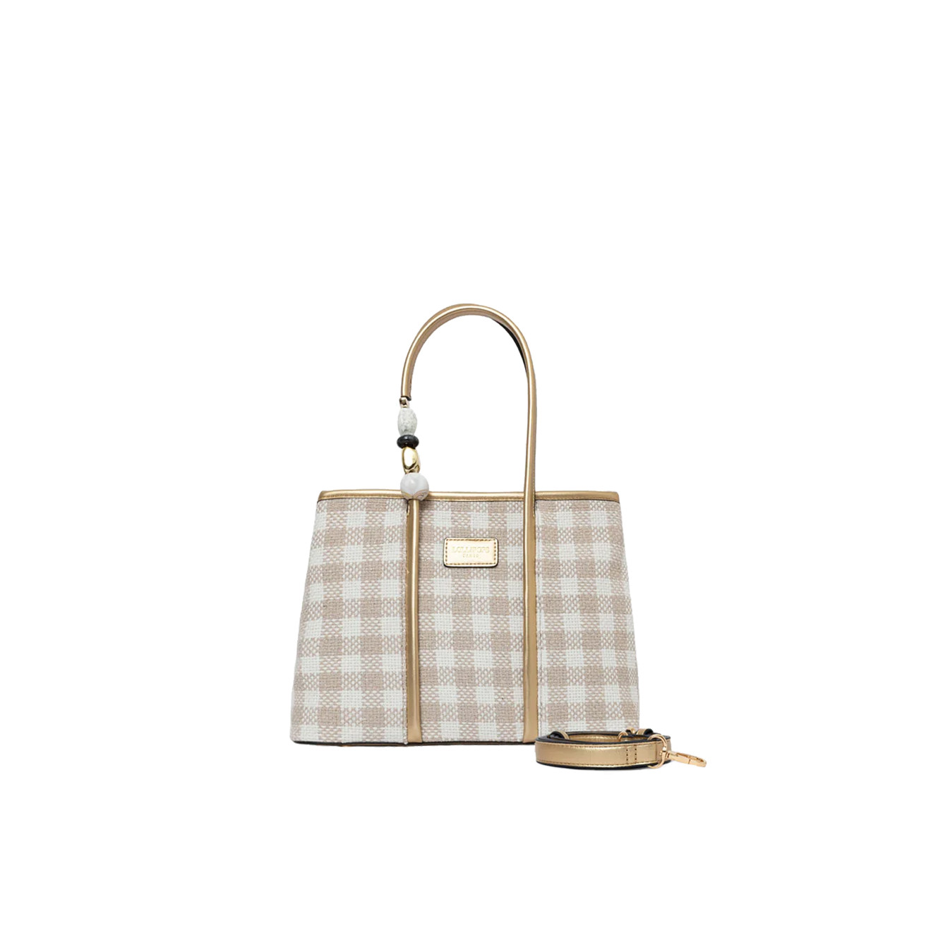 Lollipops Samantha Sac Shopping Et Bijoux Tressé Beige