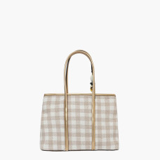 Lollipops Samantha Woven Beige Shopping Bag with Jewelry