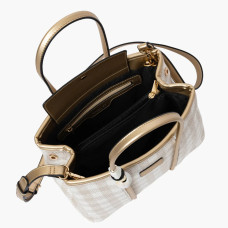 Lollipops Samantha Woven Beige Shopping Bag with Jewelry