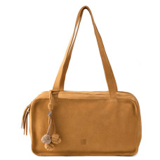 Biba Blaine Shoulder and Handbag in Velvet Leather BLI1L Cuero