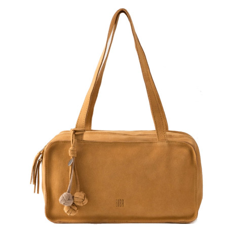 Biba Blaine Shoulder and Handbag in Velvet Leather BLI1L Cuero