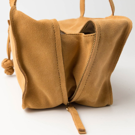 Biba Blaine Sac Porté Epaule en Cuir Velours BLI1L Cuero cote