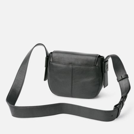 Biba Blunt Crossbody Saddle Bag Black