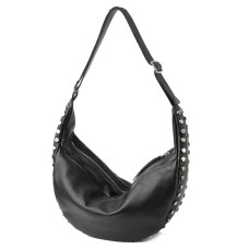 Biba Bowie Hobo Bag BOI3L in Black Leather