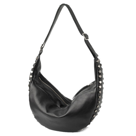 Biba Bowie Hobo Bag BOI3L in Black Leather