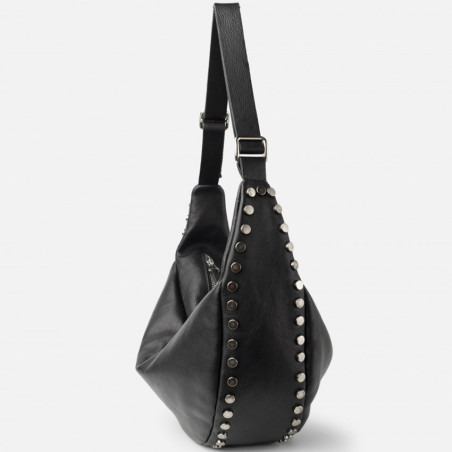 Biba Bowie Hobo Bag BOI3L in Black Leather