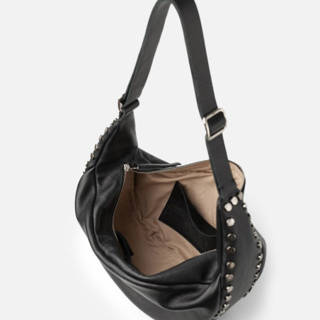 Biba Bowie Hobo Bag BOI3L in Black Leather