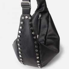 Biba Bowie Hobo Bag BOI3L in Black Leather