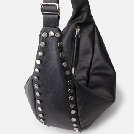 Biba Bowie Hobo Bag BOI3L in Black Leather