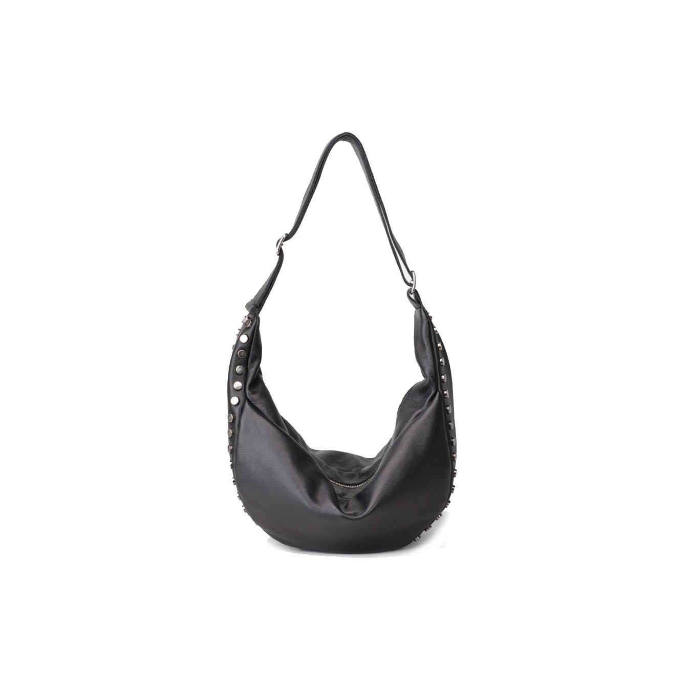 Biba Bowie Hobo Bag BOI3L in Black Leather