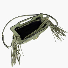 Lollipops Sammy Small Crossbody Bag with Removable Fringes Bi-Mater...