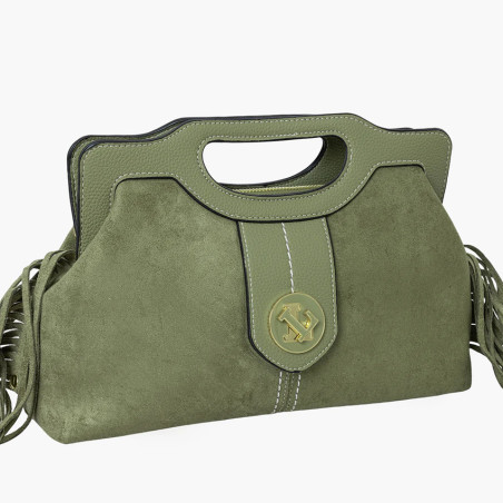 Lollipops Sammy Small Crossbody Bag with Removable Fringes Bi-Mater...