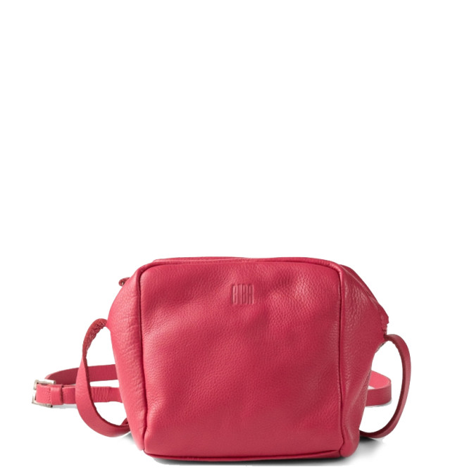 Biba Ely Shoulder Bag in Fuchsia Leather ELY1L