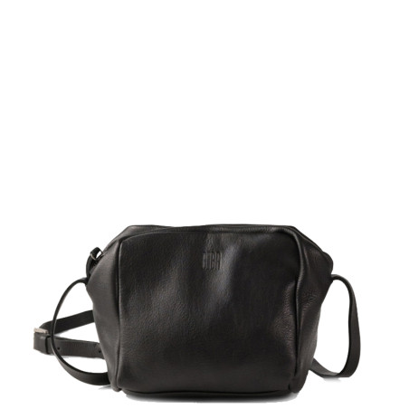 Biba Ely Shoulder Bag in Ely1L Negro Leather