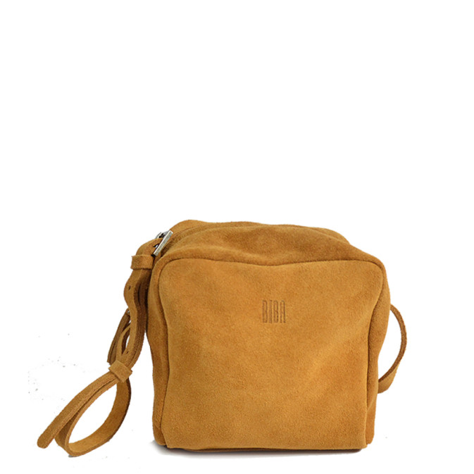 Biba Ely Sac Cube Bandoulière En Cuir Velours ELY2L Cuero