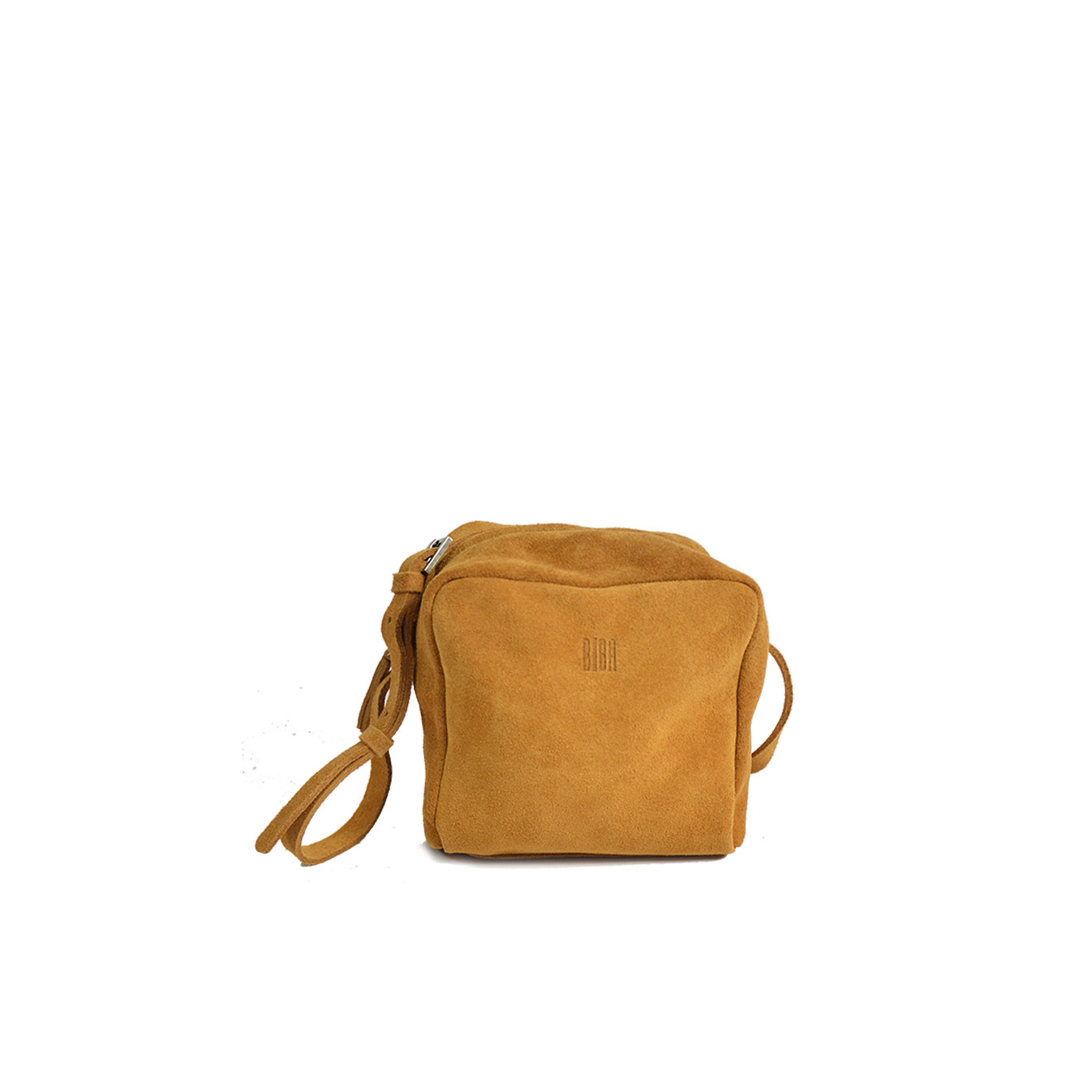 Biba Ely Shoulder Bag Cube in Velvet Leather ELY2L Cuero