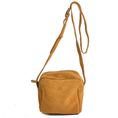 Biba Ely Shoulder Bag Cube in Velvet Leather ELY2L Cuero