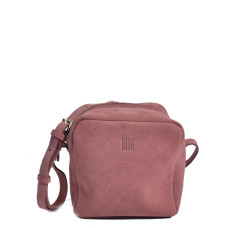 Biba Ely Shoulder Bag Cube in Velvet Leather ELY2L Mauve