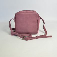 Biba Ely Shoulder Bag Cube in Velvet Leather ELY2L Mauve