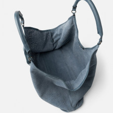 Biba Latah Tote Bag Leather Perforated LAH1L Azul Jeans