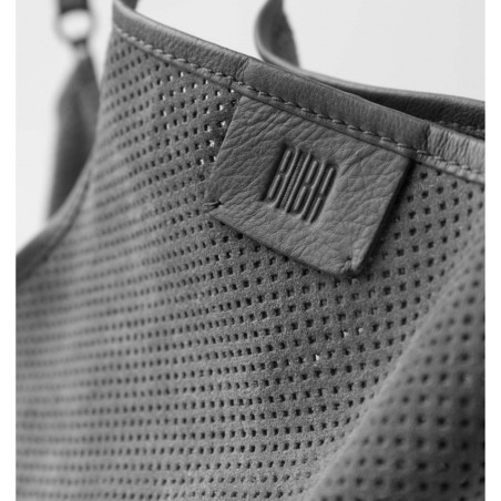 Biba Latah Tote Bag Leather Perforated LAH1L Malva